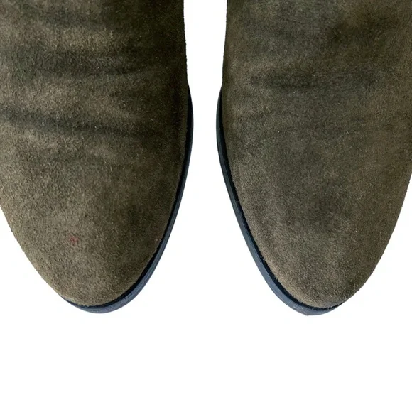 Aquatalia Faron Olive Suede Ankle Bootie7 Ankle Boots & Booties